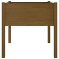 thumbnail image 4 of vidaXL Garden Planters 2 pcs Black 27.6"x27.6"x27.6" Solid Wood Pine, 4 of 7