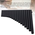 thumbnail image 3 of Pan Flute, 18 Pipes Pan Pipe Quick Response Bright Tone Clear Sound with Carrying Bag for Beginners for Teaching, 3 of 7