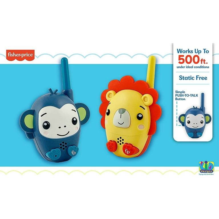 ekids Fisher Price Toy Walkie Talkies for Kids, Two Way