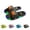 Black, variant on Slippers for Women Men Light Up Motion Sensor LED Slide Sandals with Cute Cartoon Eyes Indoor Memory Foam Platform Open Toe Walking Slippers Black 42-43(9-10Women/8-9Men)