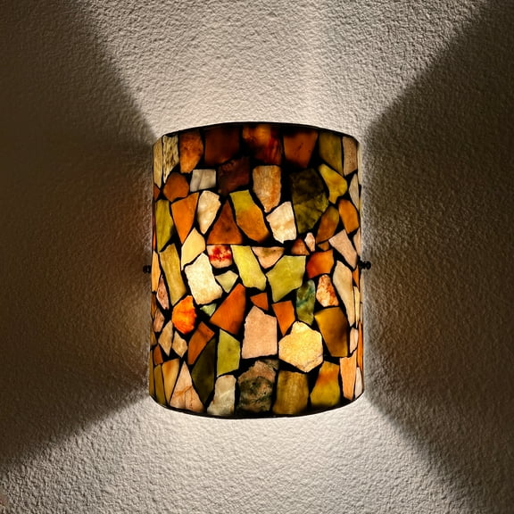 Tiffany Wall Sconces, Natural Shell Lampshade Mosaic Wall Light