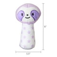 thumbnail image 6 of Spark Create Imagine Plush Sloth Hand-Grip Rattle Toy, Soft Baby Rattle, 6" Easy Grasp, Ages 0 Months+, 6 of 8