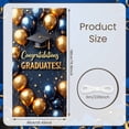 thumbnail image 2 of Pink Theme Graduation Banner Gold Decorative Grad Party Backdrop Pink Balloons Golden Stars Graduation Background for Graduation Party Graduation Ceremony Grad Photo Shoot, 2 of 9