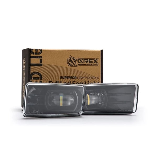 AlphaRex 210008; 07-13 Chevrolet Silverado/04-17 Tahoe DoubleTap Dual Color LED Proj Fog Lights - Wt/Ambr