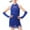 Blue, variant on Uxgjfwu Teen Girls Performance Dress Dance Sequins Dress Outfit Tassel Tight Dresses Performance Wear