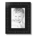 thumbnail image 2 of ArtToFrames 7" x 10" Majestic Black Picture Frame, 7x10 inch Black Wood Poster Frame (WOM-5120),  Pack, 2 of 7