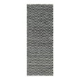 thumbnail image 3 of Unique Loom Chindi Chevron Collection Area Rug - Claire (2' 2" x 6' 1" Runner Black and White), 3 of 6