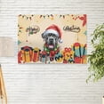 thumbnail image 2 of Merry Christmas Santa Cane Corso Scarf Twinkling Lights Xmas Holiday Horizontal Matte Canvas Poster Italian Mastiff Dog Lover Gifts Idea Wall Art Home Decor - 00022, 2 of 5