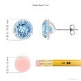 thumbnail image 2 of ANGARA Natural 2.24 ct Aquamarine Martini Stud Earrings in 925 Sterling Silver for Women (Size-7mm) | March Birthstone, Anniversary, Jewelry Gift for Women | Natural Aquamarine Earrings, 2 of 8