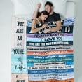 thumbnail image 5 of Gifts for Husband Blankets from Wife to My Husband Blanket Gifts Anniversary Wedding Gifts Birthday Presents for Husband Gift for him Ultra Soft Throws Blanket for Men,60x80, 5 of 6