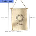 thumbnail image 3 of Wall Calendar Decorative Cotton Linen Monthly Calendar For Daily Planning and Bedroom Living Room Decoration, 3 of 9