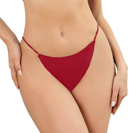 Akiihool Womens Seamless Underwear Women Underwear High Waist Cotton Briefs Ladies Panties Tummy Control Panty Full Coverage (Red XXL)