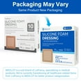 thumbnail image 4 of LotFancy Silicone Foam Dressing, 4x4 in, 10 Count, Adhesive Wound Dressing, Bed Sores Bandage, 4 of 10