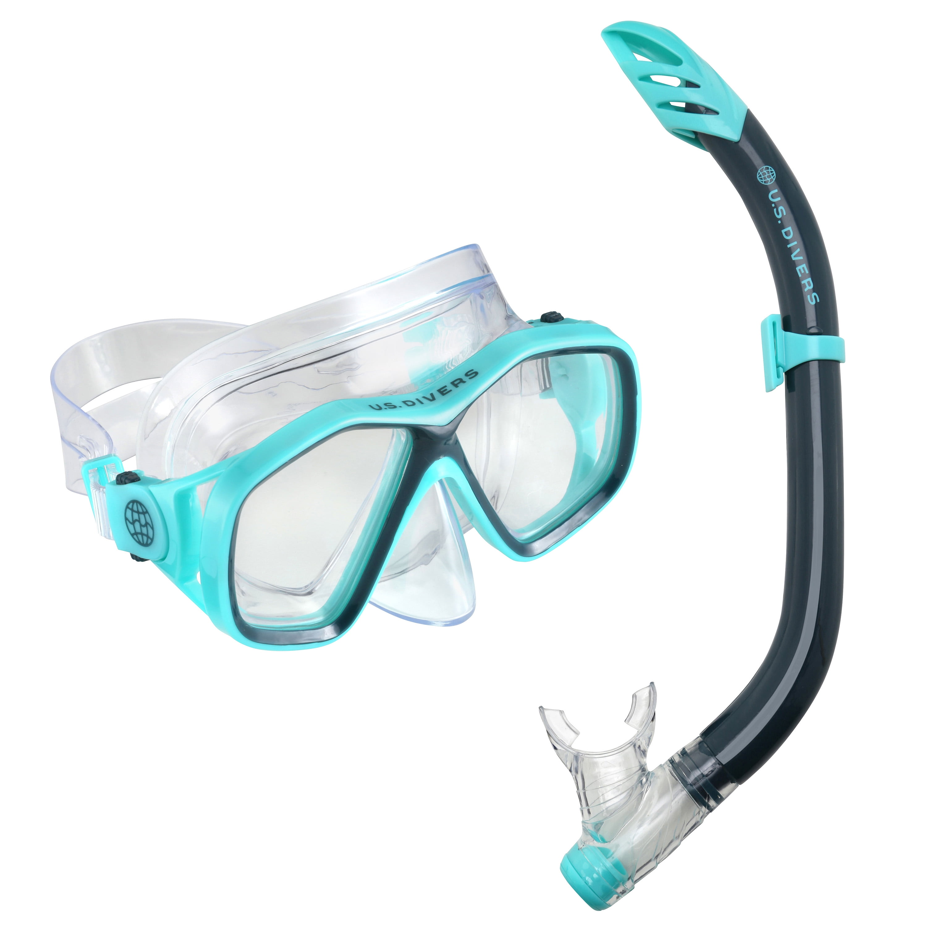 Divers Cozumel Snorkeling Set Adult Mask Proflex Fins Splash Guard Snorkel for sale online U.s 