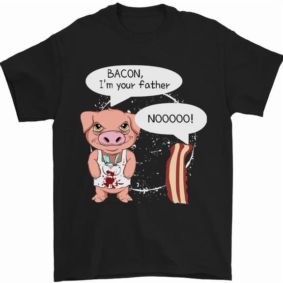 T-Shirt With Bacon Im Your Father Funny Food Diet T-Shirt