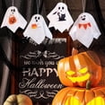 thumbnail image 5 of 8-Piece Hanging Ghost Decorations, 3D Bar Props, Colorful Small Hand Puppet Ghosts for Halloween Party Decor, Indoor and Outdoor Hanging Accents, 1Pack A, 5 of 6