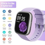 TOOBUR Smart Watch for Women, 1.83 Fitness Tracker Watch with Step Tracker/Pedometer/Sleep, IP68 Waterproof Smartwatch Calls Compatible iOS Android Lilac