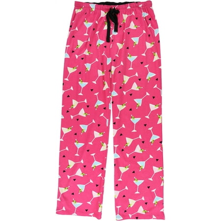 

P.J. Salvage Womens Martinis Pajama Lounge Pants Pink Medium