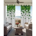 thumbnail image 6 of Green Leaves Blackout Curtains for Bedroom Living Room Darkening Curtains 96 Inches Long Watercolor Botanical Pastoral Elegant Window Curtain 2 Panels Set Window Treatment Grommet Drapes 52"x96", 6 of 9