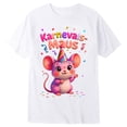 thumbnail image 4 of Girls Carnival Print Short Sleeve T-Shirt Colorful Festival Graphic Round Neck Tee for Kids Comfortable Top, 3/4 Sleeve Gradient T-Shirt Happy Carnival Outfits Toddler Boys Girls Crewneck Tees 2026, 4 of 4