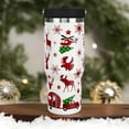 thumbnail image 2 of 30oz Christmas Tree Gingerbread Snowflake Tumbler Mug Gifts for Kids and Adults Insulated Stainless Steel Tumbler with Handle Travel Coffee Cup Water Bottles, 2 of 6