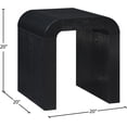 thumbnail image 6 of Meridian Furniture Toulon Black Oak Veneer End Table, 6 of 7