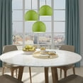 thumbnail image 3 of Livex Lighting 1-Light Modern Metal Single Pendant with Shade in Apple Green, 3 of 9