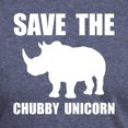 thumbnail image 3 of CafePress - Chubby Unicorn Rhino - Mens Tri-blend T-Shirt, 3 of 4