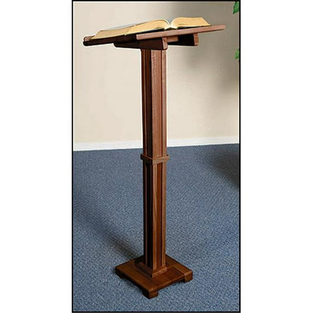 Christian Brands Church Supply MD016NB Standing LecternWalnut Finish