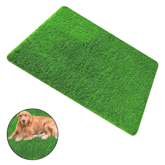 Realistic Grass Turf for Dog Pee Pads, Fake Grass Pad Outdoor Indoor Green Faux Grass, Thick Synthetic Grass Turf 3.94ft x2.62ft for Dogs Potty Training