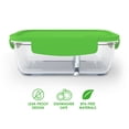 thumbnail image 3 of Bentgo Glass Snack (Green) – 2-Compartment Bento-Style Glass Food Storage for Snacks and Small Meals | Ideal for Meal Prep and Leftovers – FDA-Approved, BPA-Free, Food-Safe Materials, 3 of 8