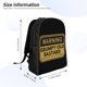 thumbnail image 3 of Advertencia: Viejos bastardos gruñones se acercan con precaución. Mochila para portátil, bolso de viaje, mochila informal para la universidad, mochila negra para el trabajo y los negocios, regalo, 3 of 5