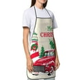 thumbnail image 4 of Easygdp Merry Christmas 1 Apron Waterdrop Resistant with 2 Pockets,Oil Resistant Cooking Kitchen Chef Apron for Women Men, 4 of 7