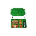 thumbnail image 3 of Go Green Lunch Box Set • 5 Compartment Leak-Proof Lunch Box • Insulated Carrying Bag • Beverage Bottle • Gel Freezer Pack (Zoe's Zig Zag), 3 of 6