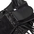 thumbnail image 5 of QSAWXQZ Women's Faux Leather Underbust Corset Vest Lace Up Side Waist Tie-Back Cincher Vintage Steampunk Tank Top XL, 5 of 9
