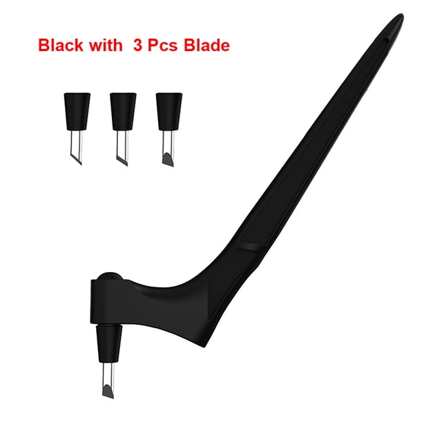 Yuarrent Pluma para manualidades, cortador de papel con hoja giratoria de 360 °, herramientas de corte para manualidades, herramienta de grabado de Artesanía Negro Yuarrent HA007102-01
