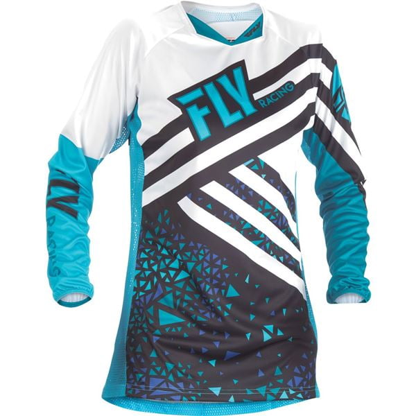 Medium, Blue/Charcoal Fly Racing Fly Action Jersey