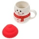 thumbnail image 4 of 1 Juego de Taza de Cerámica con Tapa de Muñeco de Nieve de Dibujos Animados, Adorno de Muñeco de Nieve, 4 of 6