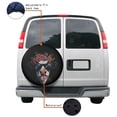thumbnail image 4 of KAKALAD Cow Wearing Sunglasses Flower Crown Spare Tire Cover Universal Vehicle Accessories Buckle Car Tools 16”in, 4 of 6