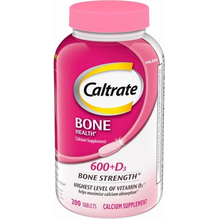 Caltrate Bone Health 600+D3 Calcium Tablets, 200 Ct