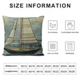 thumbnail image 5 of Fenyluxe Nautical Pillow Cover , Let Your Dreams Sail Words with Boat in Waves Motivation Lifestyle Print Pillow Soft Decorative Square Couch Pillow Covers ，Home Decor for Sofa Bedroom Car White, 5 of 5