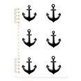 thumbnail image 7 of FORMRS 1-Subject Spiral Notebook 8" x 5" College Ruled 60 Refillable Sheet A5 Hard Cover, 2 Pack, Anchor Pattern, 7 of 7