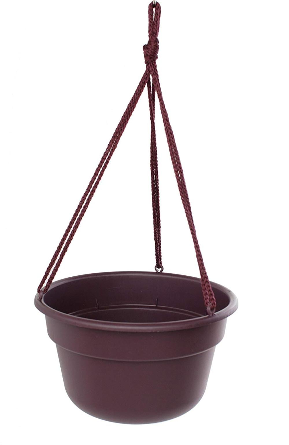 DCHB1056 Dura Cotta Hanging Basket/Planter, 10Inch, Exotica, Self watering disk and hidden DCHB1056 Dura Cotta Hanging Basket/Planter, 10Inch, Exotica, Self watering disk and hidden