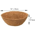 thumbnail image 2 of Manunclaims 2 Packs Hanging Basket Coco Liners Replacement Natural Round Coconut Coco Fiber Planter Flower Pot Basket Liners for Hanging Basket Flowers/Vegetables, 2 of 8