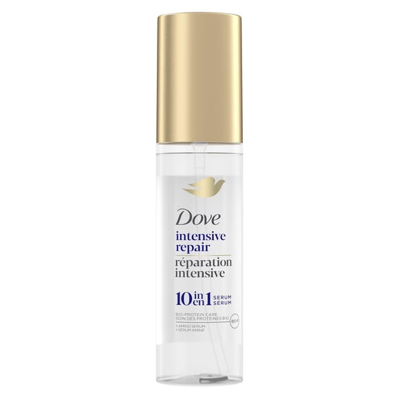 Dove Sérum 10-en-1 Réparation Intensive Soin des Protéines Bio + Sérum Aminé, 97 ml