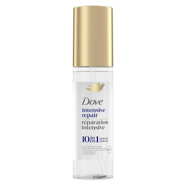 Dove Sérum 10-en-1 Réparation Intensive Soin des Protéines Bio + Sérum Aminé, 97 ml