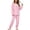 ZA-Pink-ladies pajamas sleepwear, variant on Frostluinai Pajamas Sets for Women Soft Comfy Fluffy Pajama Fleece Pullover Bow Flannel Pjs Warm Plush Lounge Sleepwear Two Piece S-XL