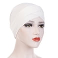 thumbnail image 4 of Women Elastic Hat Cap Breathable Bandana Cross Headwrap Headband Headscarf, 4 of 5