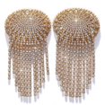 thumbnail image 1 of Round rhinestone tassel chest patch versatile temperament jewelry full diamond, 1 of 1