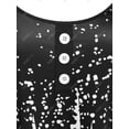 thumbnail image 3 of Camiseta Talla Extra Abertura Hombros Estampada Rosegal  Camisetas tallas grandes, 3 of 5